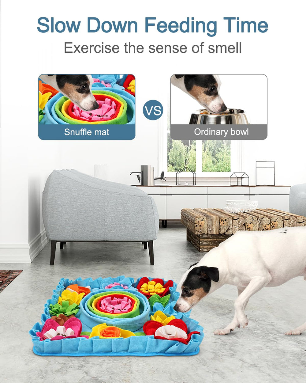 Ankilo snuffle mat closeup felt wool shows durable, pet-friendly texture.