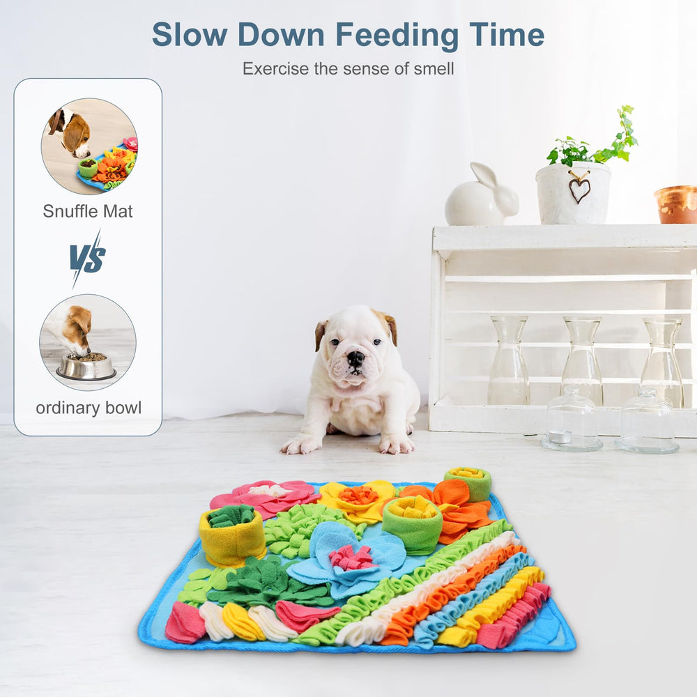 Ankilo Snuffle Mat, colores brillantes, atrae la atención y estimula el olfato.