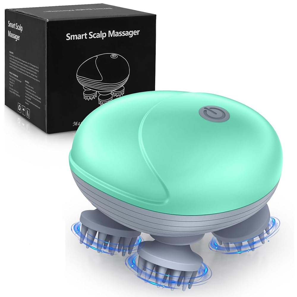 Ankilo upgraded handheld pet massager with four heads soothing tense muscles