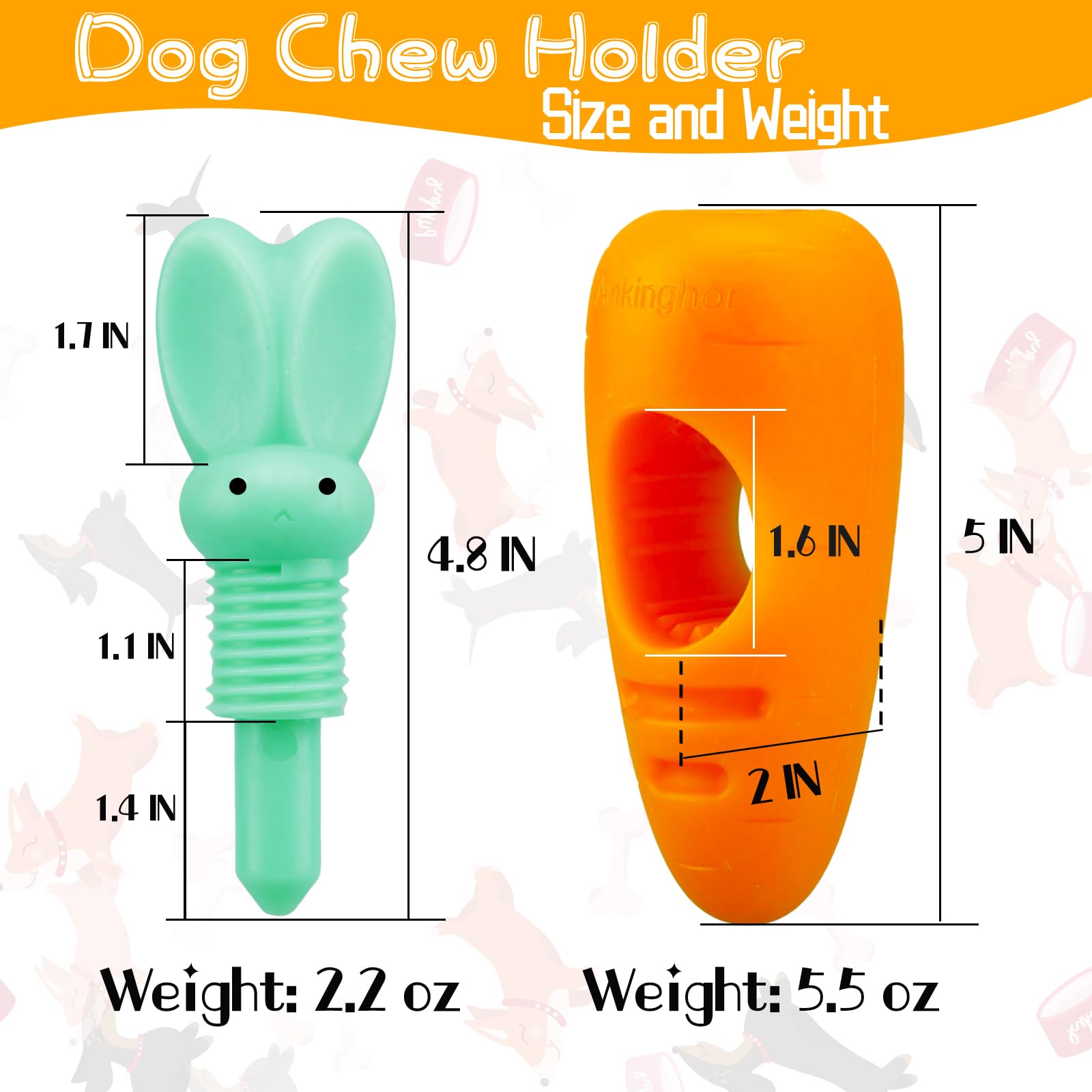 Ankinghor bully stick holder easy-to-clean design separates for quick washing.