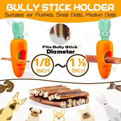 Ankinghor bully stick holder safety feature prevents choking during busy chew sessions.