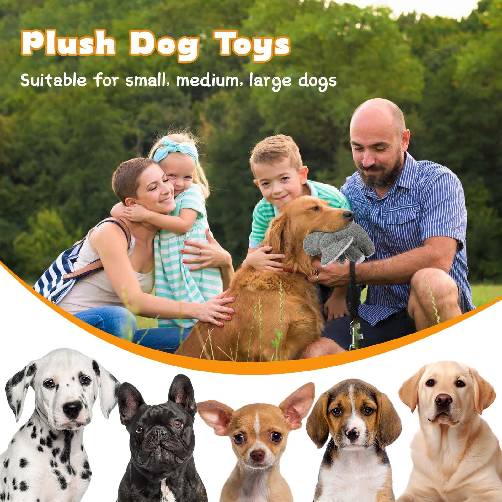 Ankinghor Elephant L toy overview for medium to large dogs