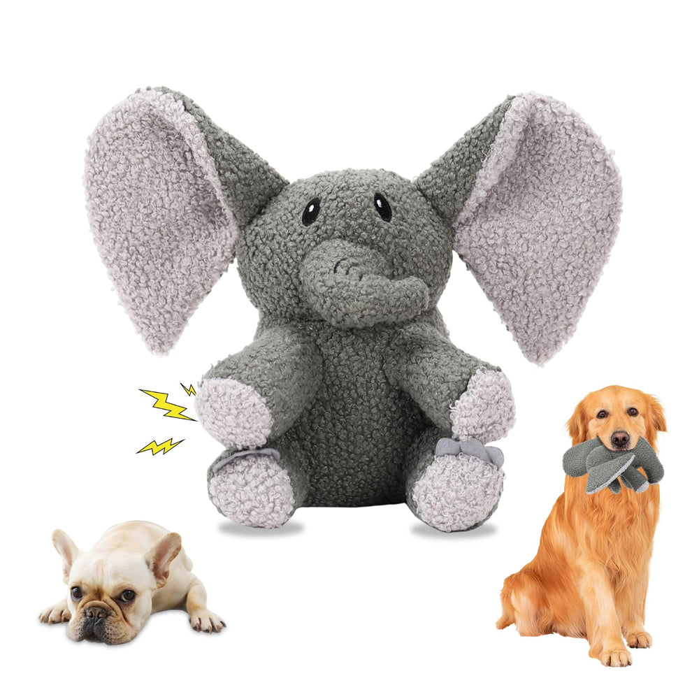 Ankinghor Elephant L plush close-up shows soft fabric for dog comfort