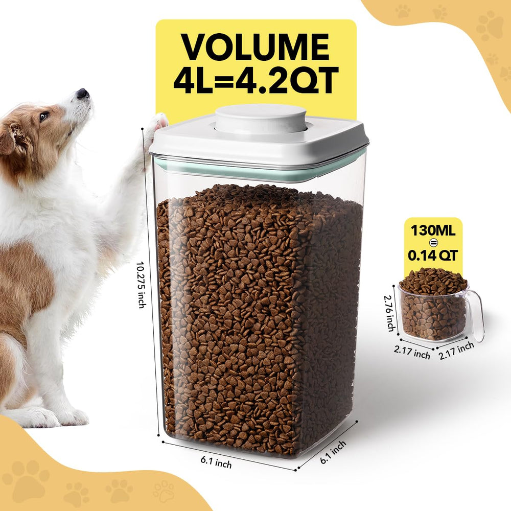 Ankou two-pack kibble storage keeps pantry organized.