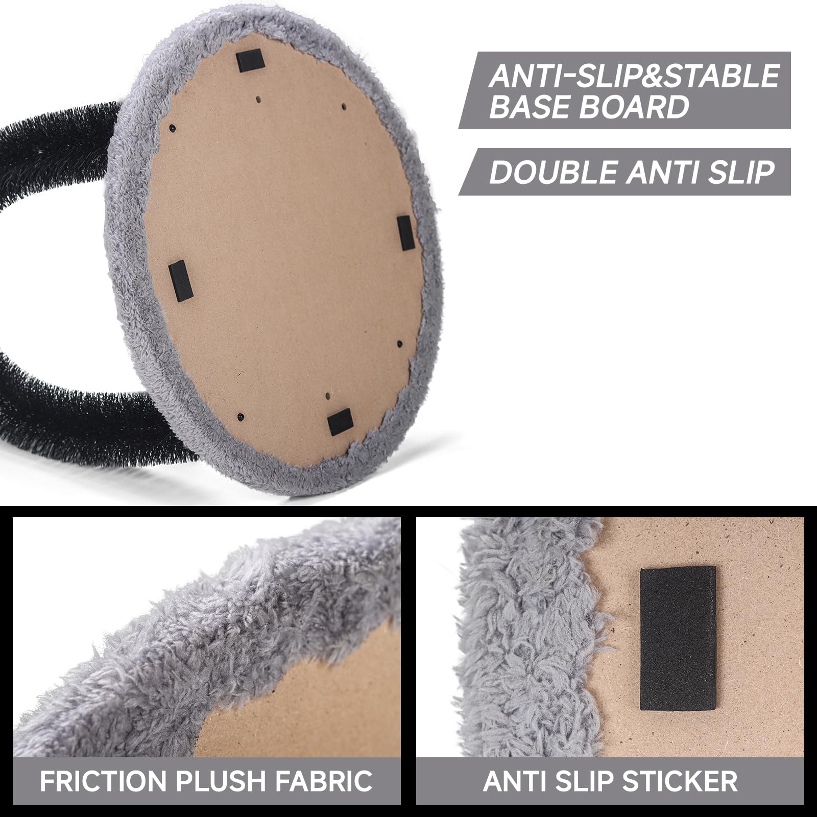 Ankuliy cat arch double brushes provide comfortable grooming for two cats