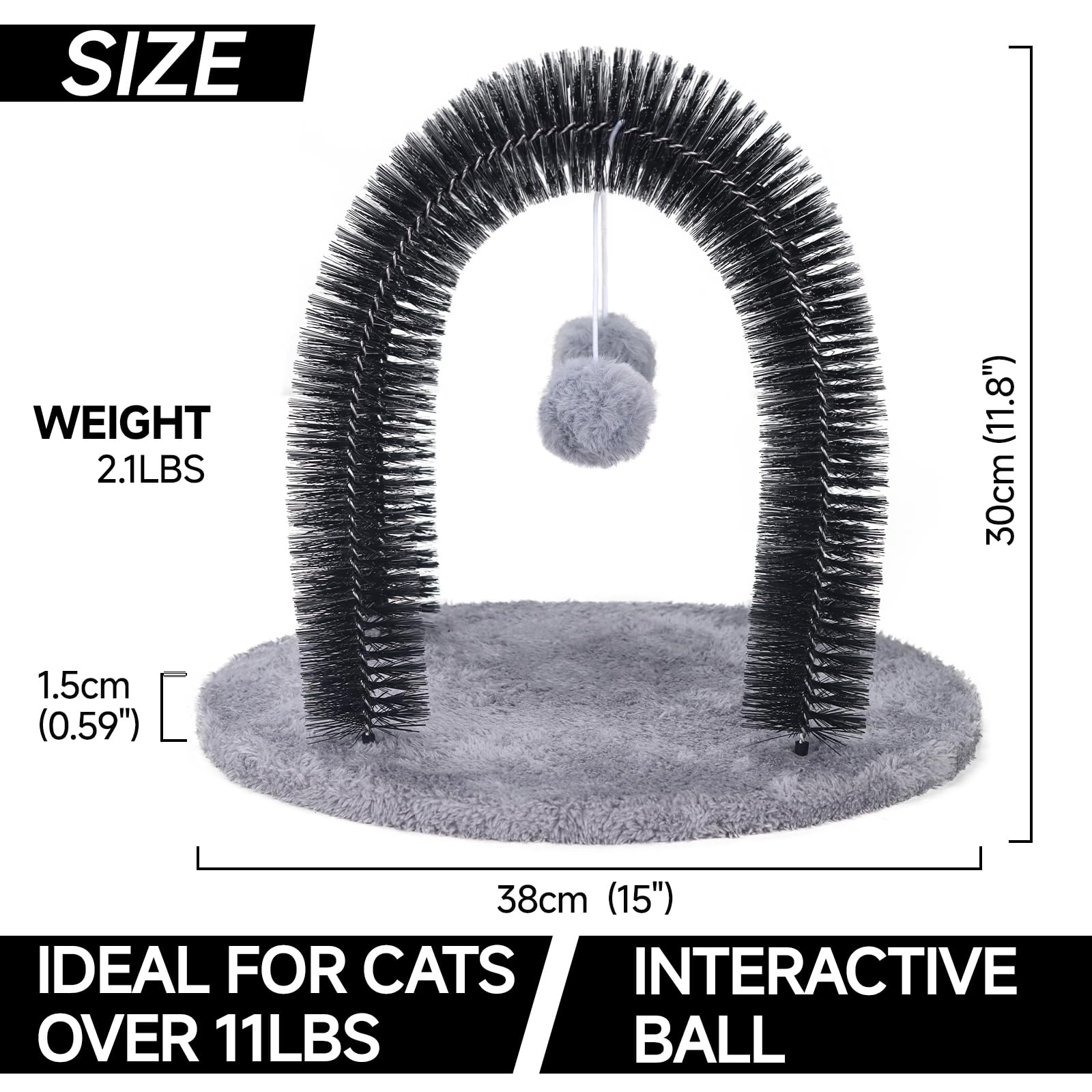 Ankuliy cat arch plush balls offer playful interaction for kittens