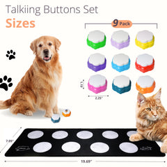 ANLIKY buttons with 50 DIY stickers, customize messages for daily routines.