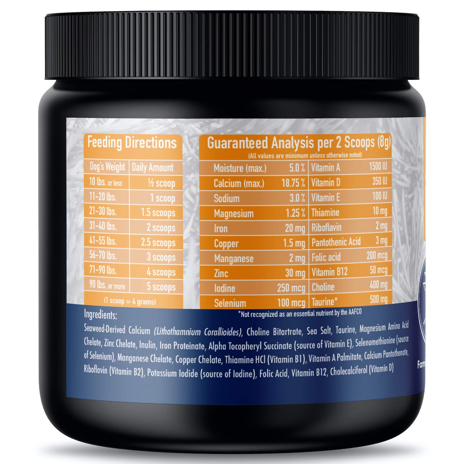 Annamaet Enhance jar-off-white-label highlighting NASC-certified quality