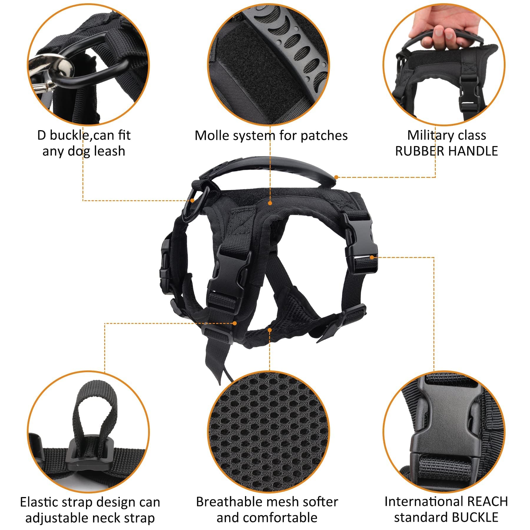Annchwool dog leash 4ft provides reliable control on walks and hikes.