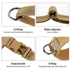 Annchwool No Pull Harness reflective strip detail improves night visibility.