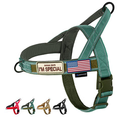 Annchwool No Pull Harness with soft padded inner for neck comfort during walks.