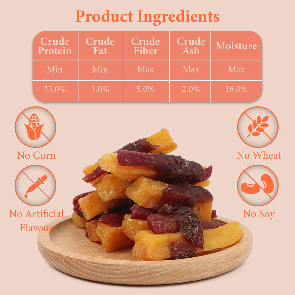 Annika duck wrapped sweet potato treats 11.6 oz – satisfying flavor to reward good behavior.