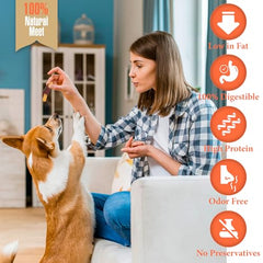 Annika duck wrapped sweet potato treats sliced texture – chewy crunch supports dental care.