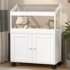 Annzoe hamster cage 360-degree view promotes visible play and exploration.