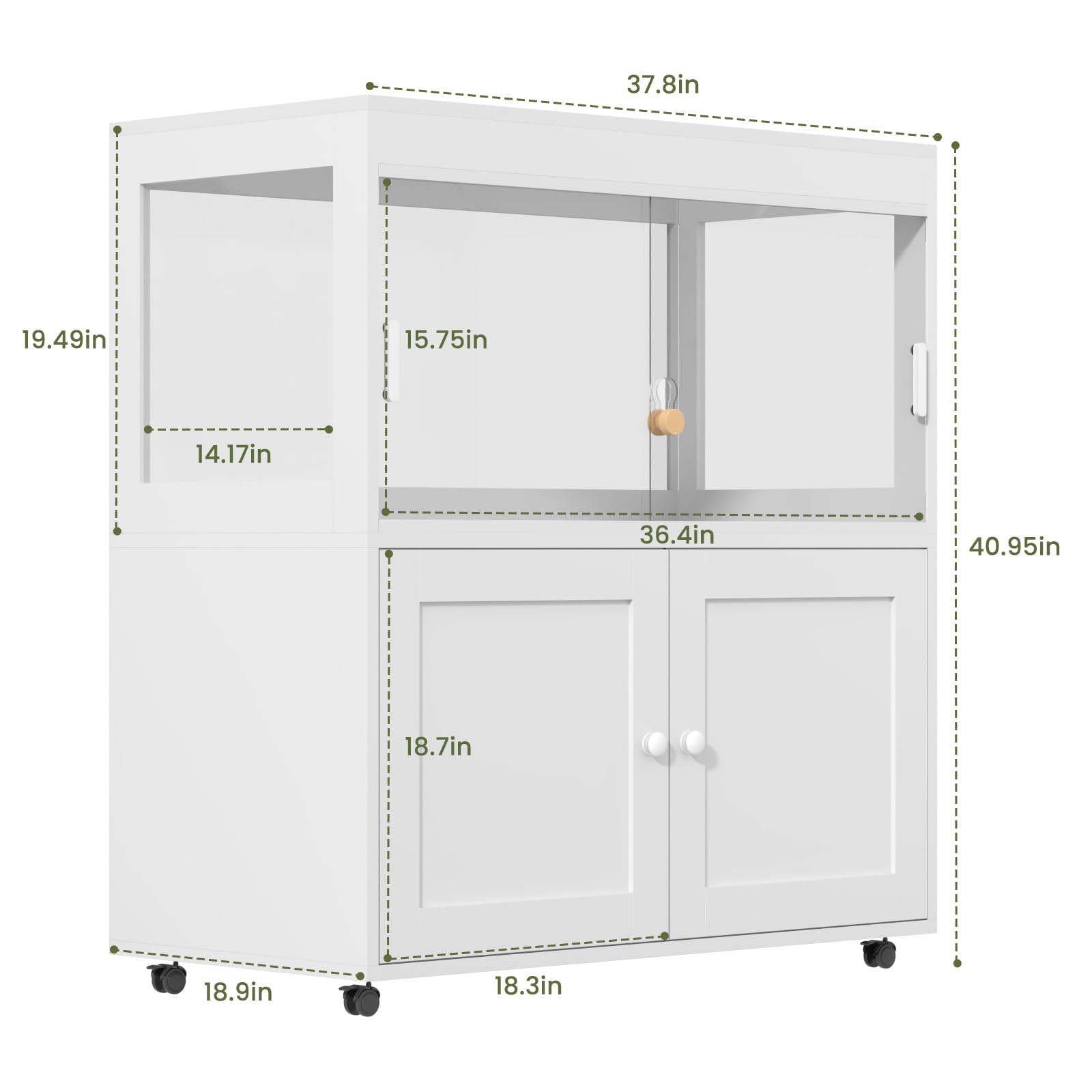 Annzoe acrylic enclosure offers high light transmittance for gentle illumination.