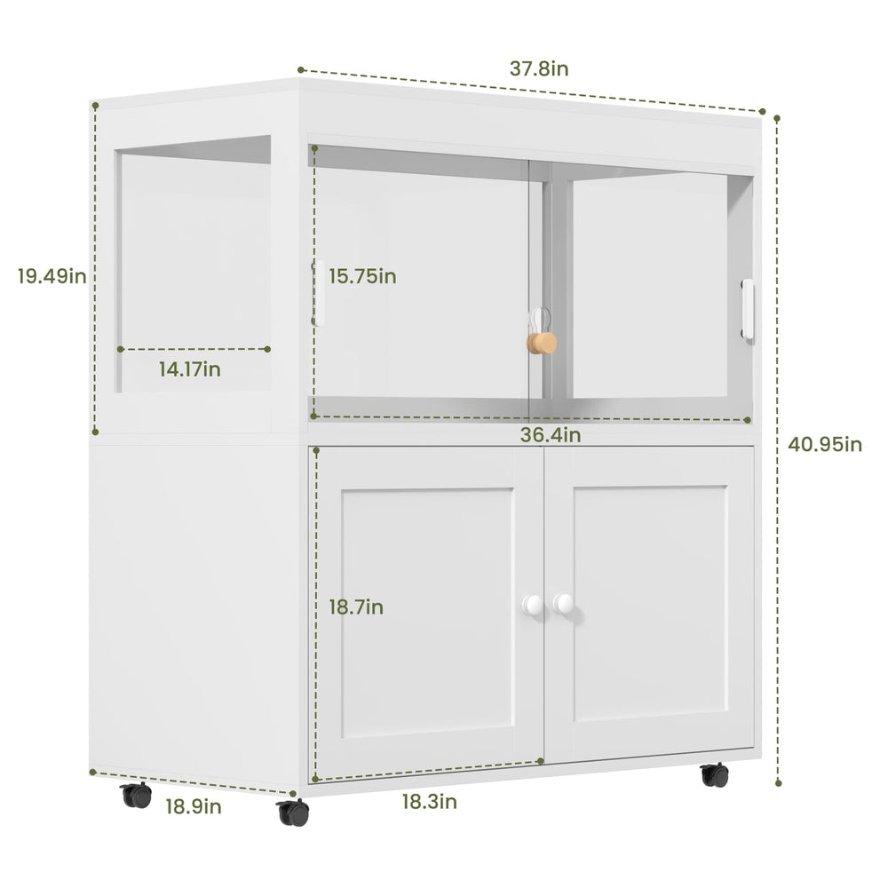 Annzoe acrylic enclosure offers high light transmittance for gentle illumination.