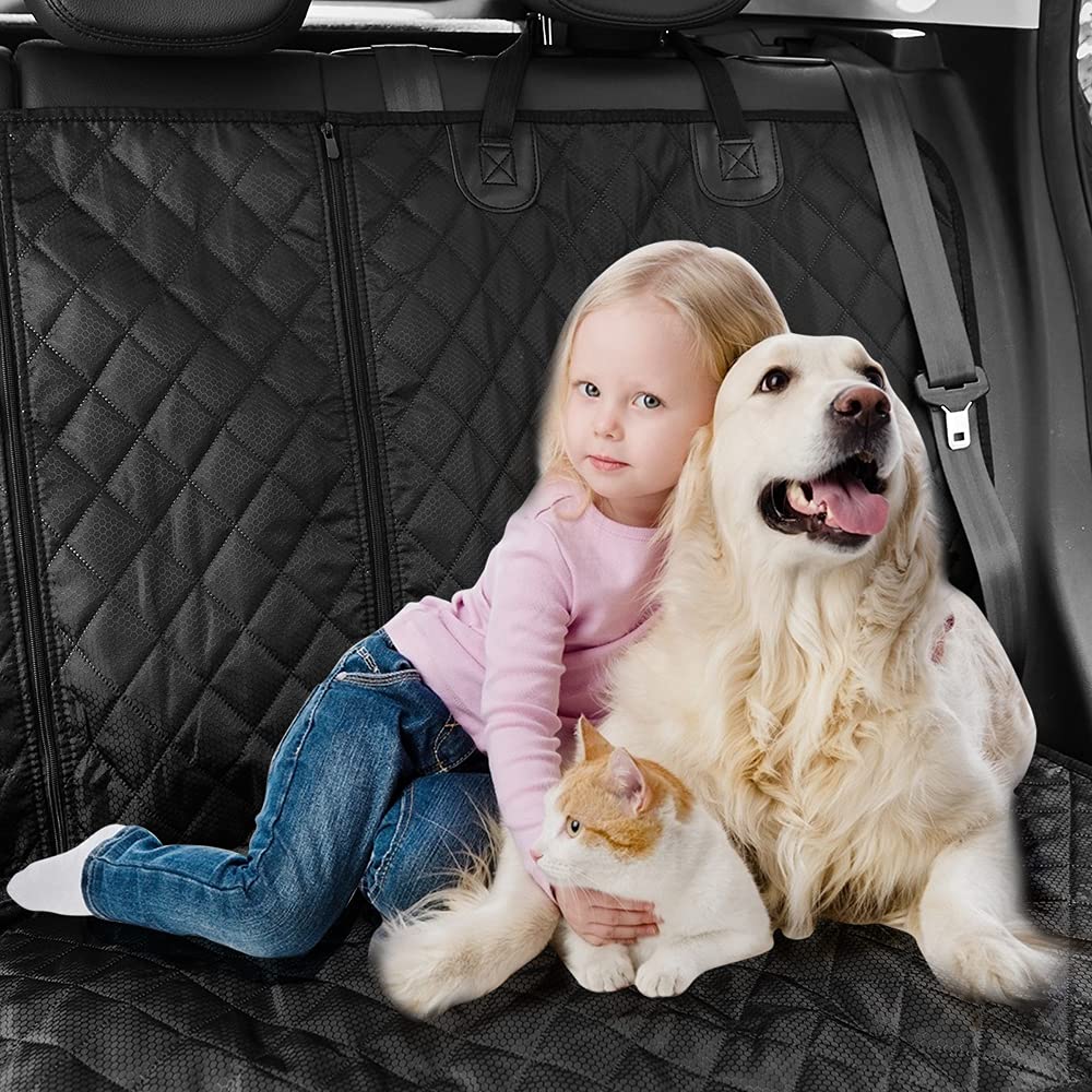 ANOSOSPECIAL dog seat cover folds compactly for travel and storage.