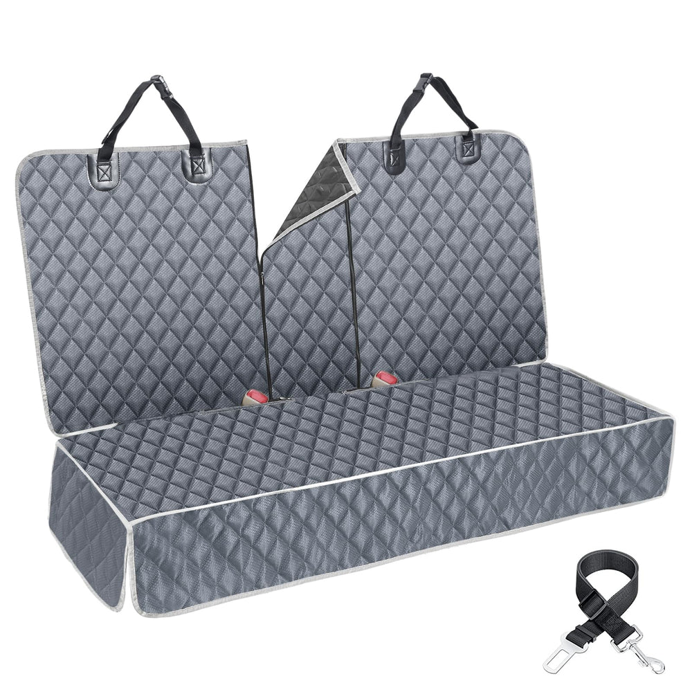 ANOSOSPECIAL grey seat cover protecting kids and pets during car rides