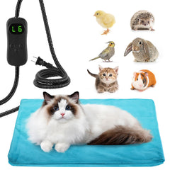 ANPHSIN pet heating pad shows 6-level heat settings for customizable warmth