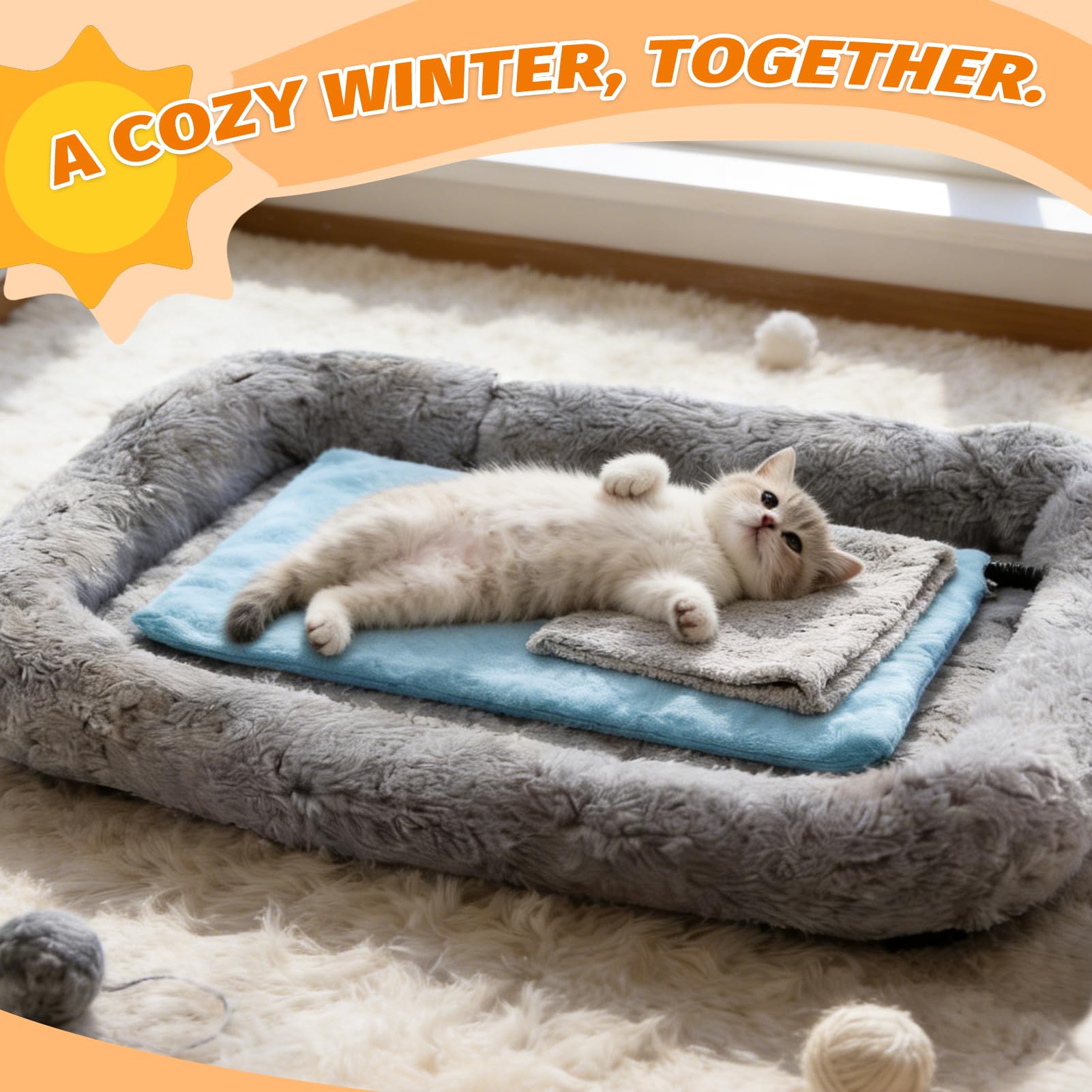 ANPHSIN in-use with a rabbit shows safe warmth during nap time.
