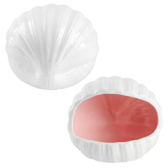 AnRui ceramic shell ornament glazed interior protects fins while enhancing tank aesthetics.