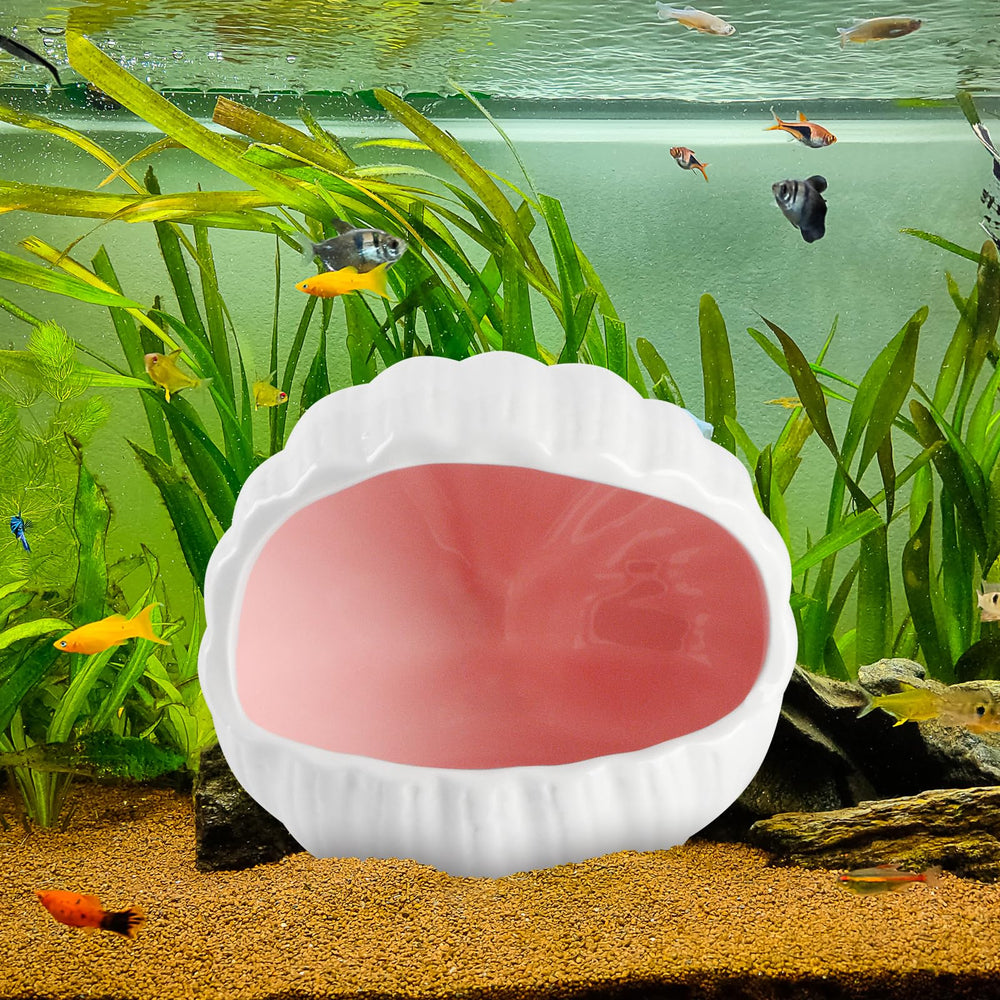 AnRui cute ceramic aquarium decor pink adds charm without harming water quality.