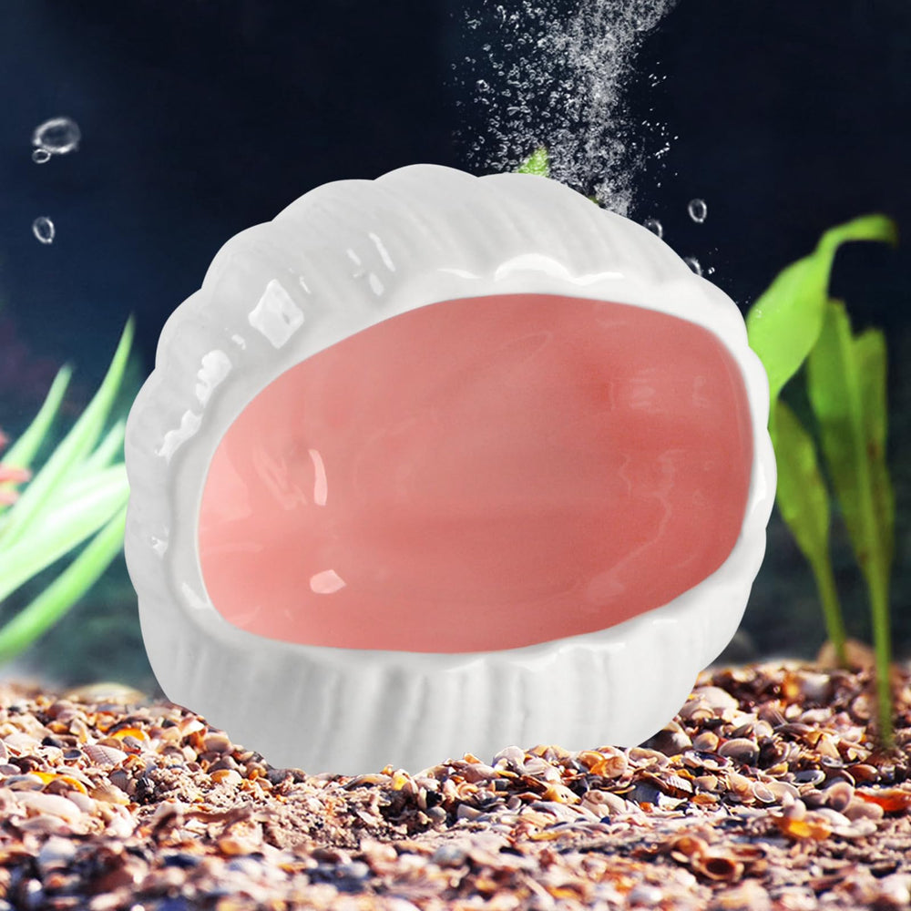 AnRui pink betta tank hiding cave supports resting and daytime retreat.