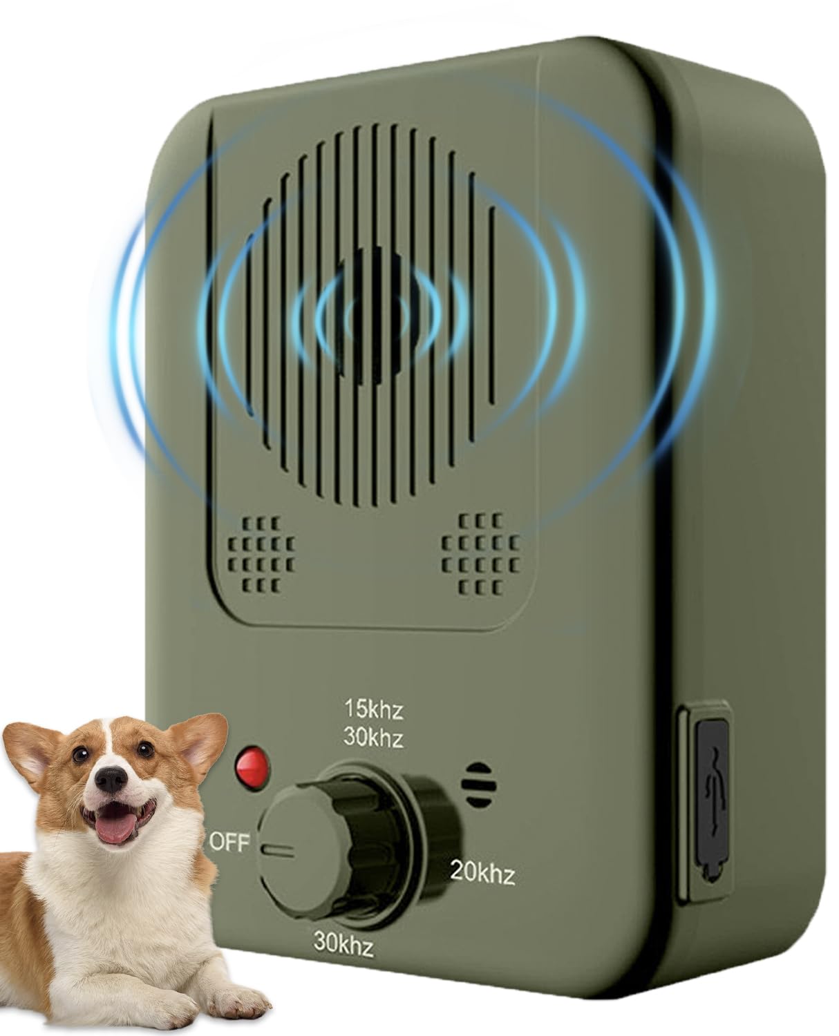Anti Barking Device front view demonstrates compact, humane deterrence for home use.