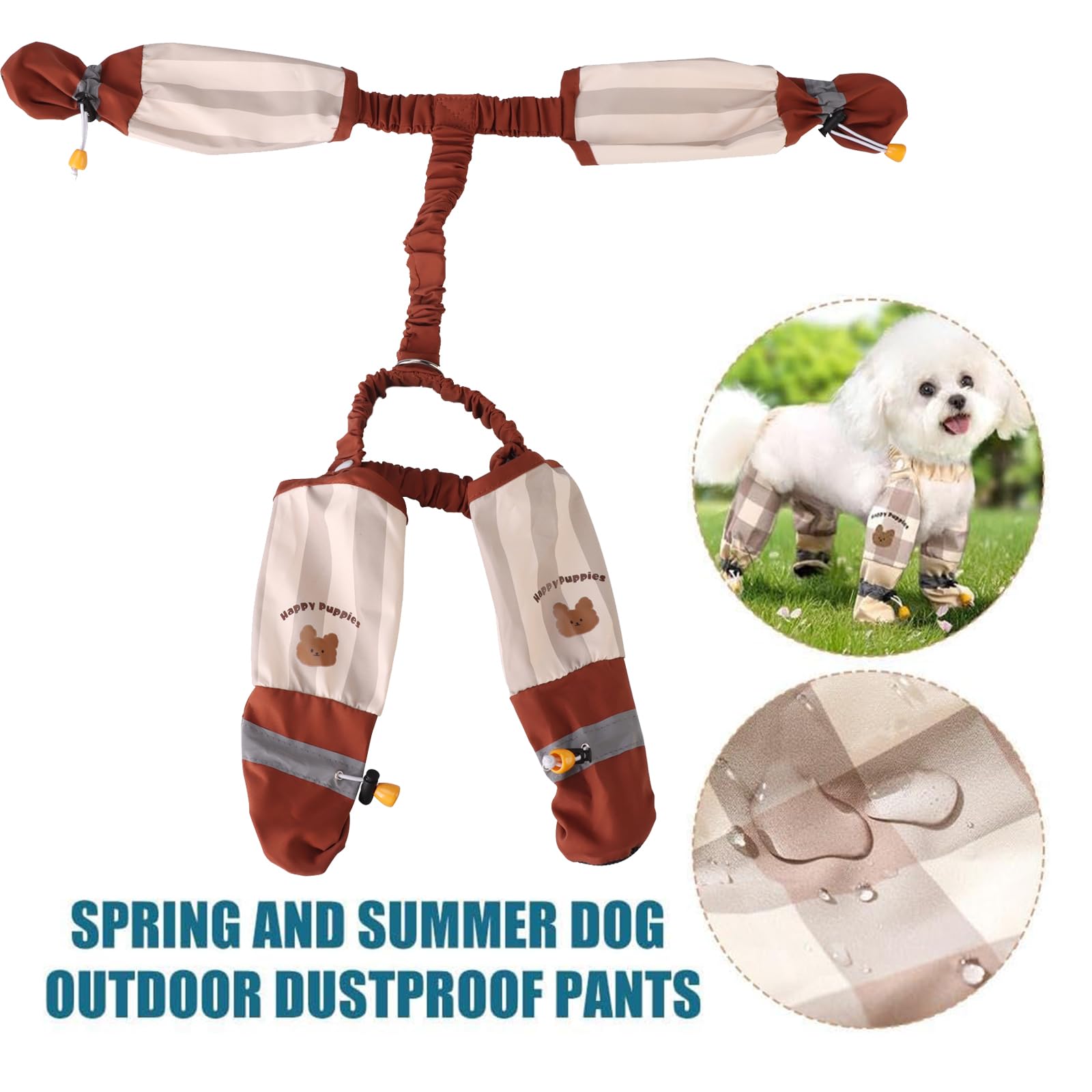 Suspender design keeps the boots in place during energetic play.