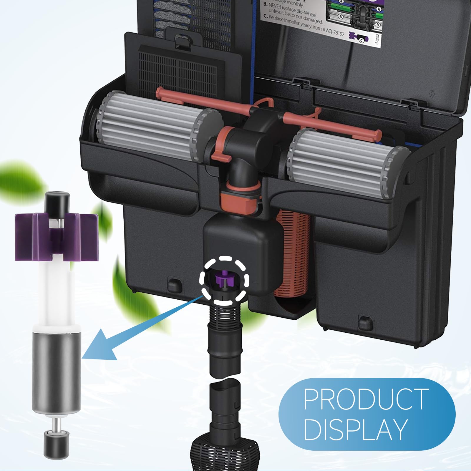 ANTOBLE PRIM350B enhanced-flow design maximizes water circulation and filtration.