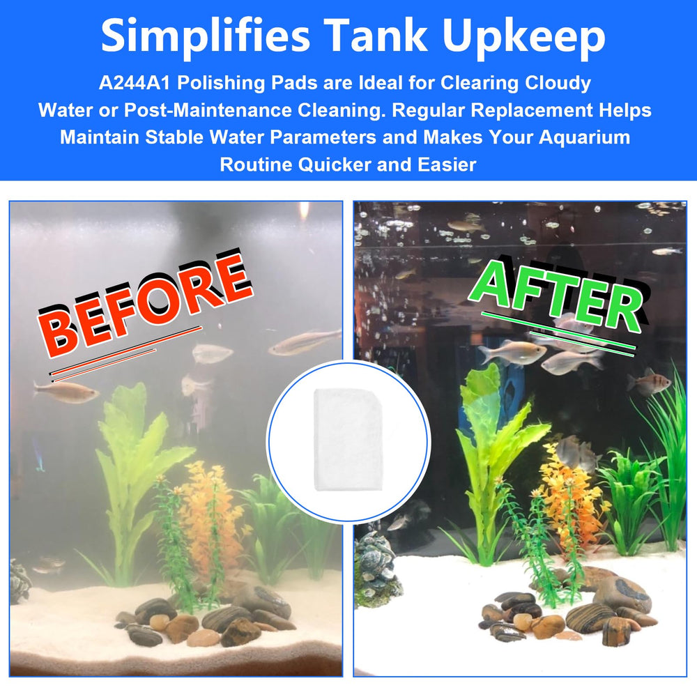 Antrys Fluval 307 compatibility pad installed during routine tank upkeep
