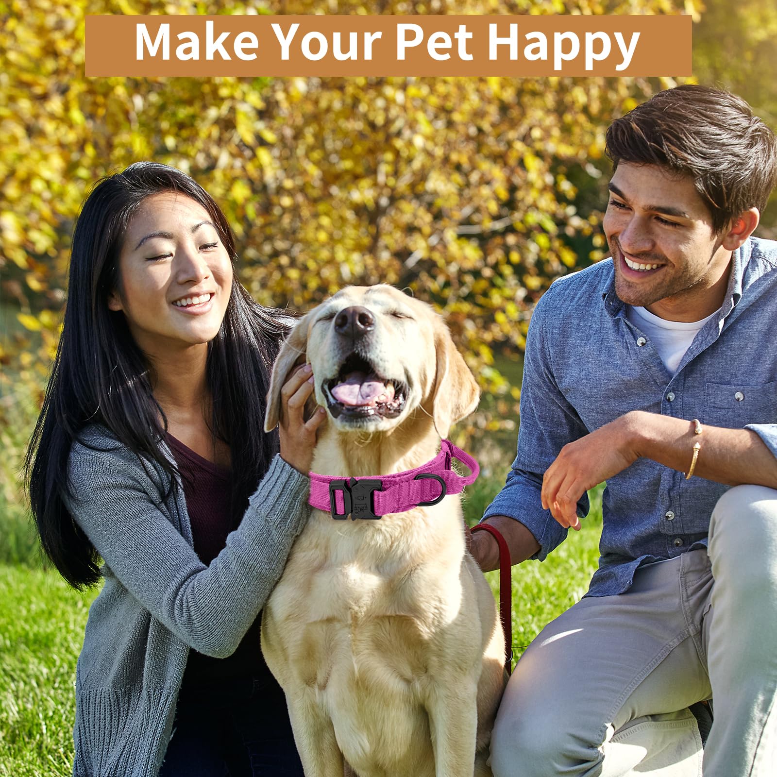Antswish pink adjustable collar sized for medium to large dogs.