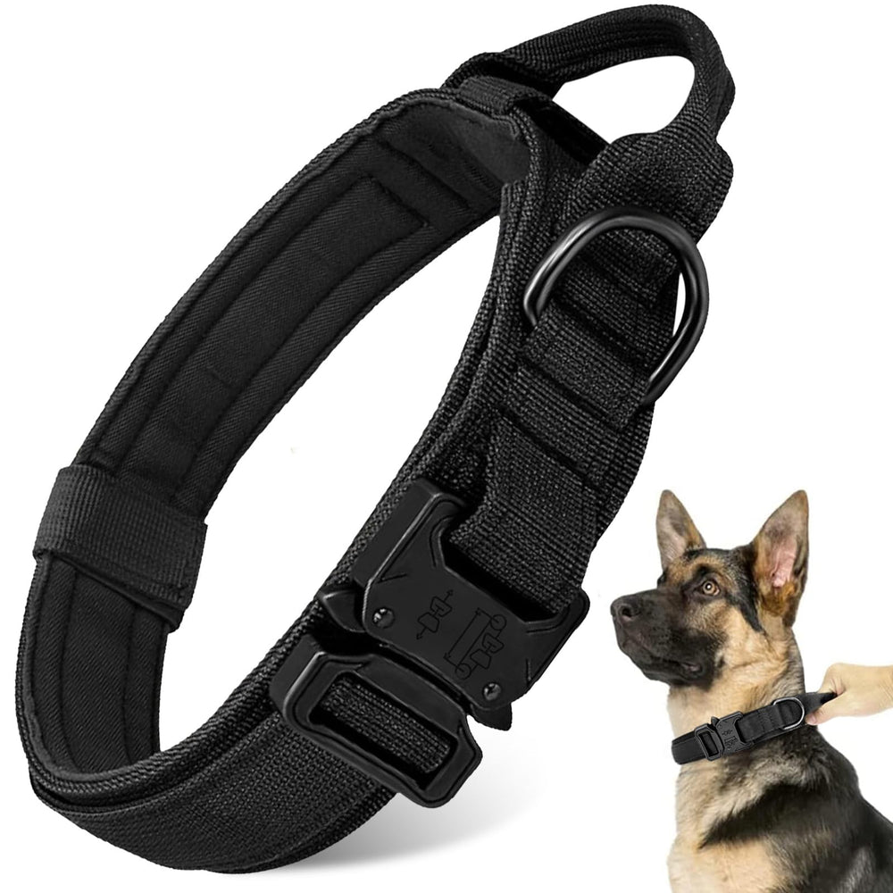 Antswish Tactical Dog Collar main view shows durable nylon construction for all-day wear.