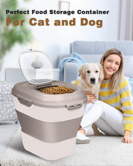 ANVS container includes a scoop for quick, mess-free portioning of meals.