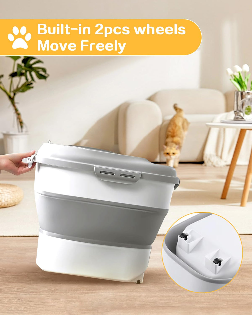 ANVS durable storage with lid protects food from moisture.