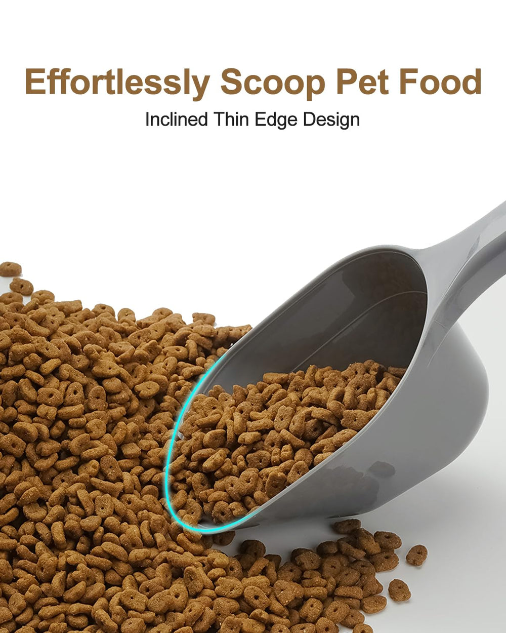 ANVS grey scoop emphasizes dishwasher-safe design for easy cleaning
