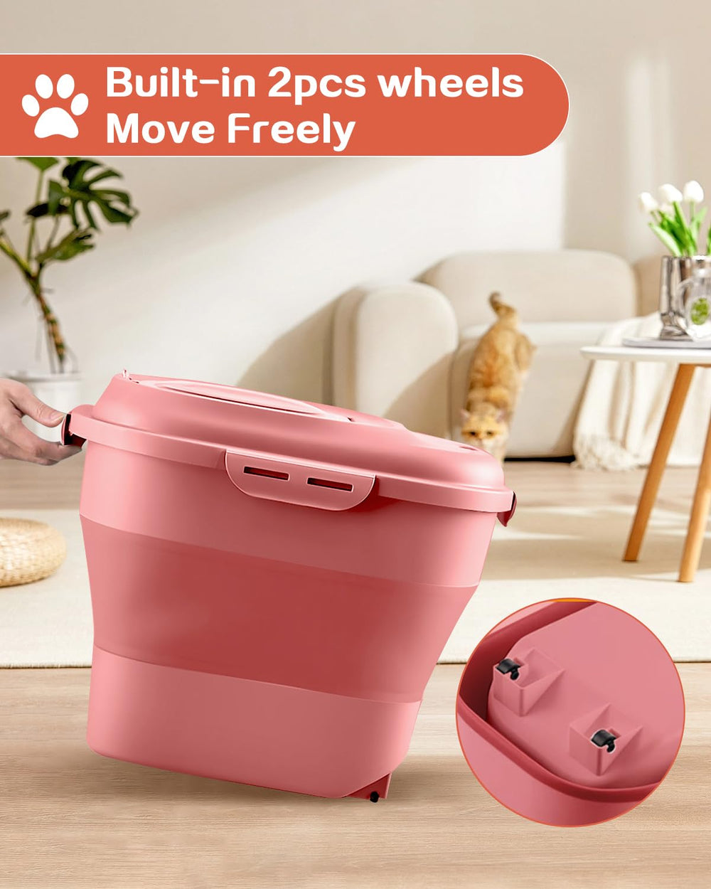 ANVS space-saving design collapses flat when not in use for tidy pantries.