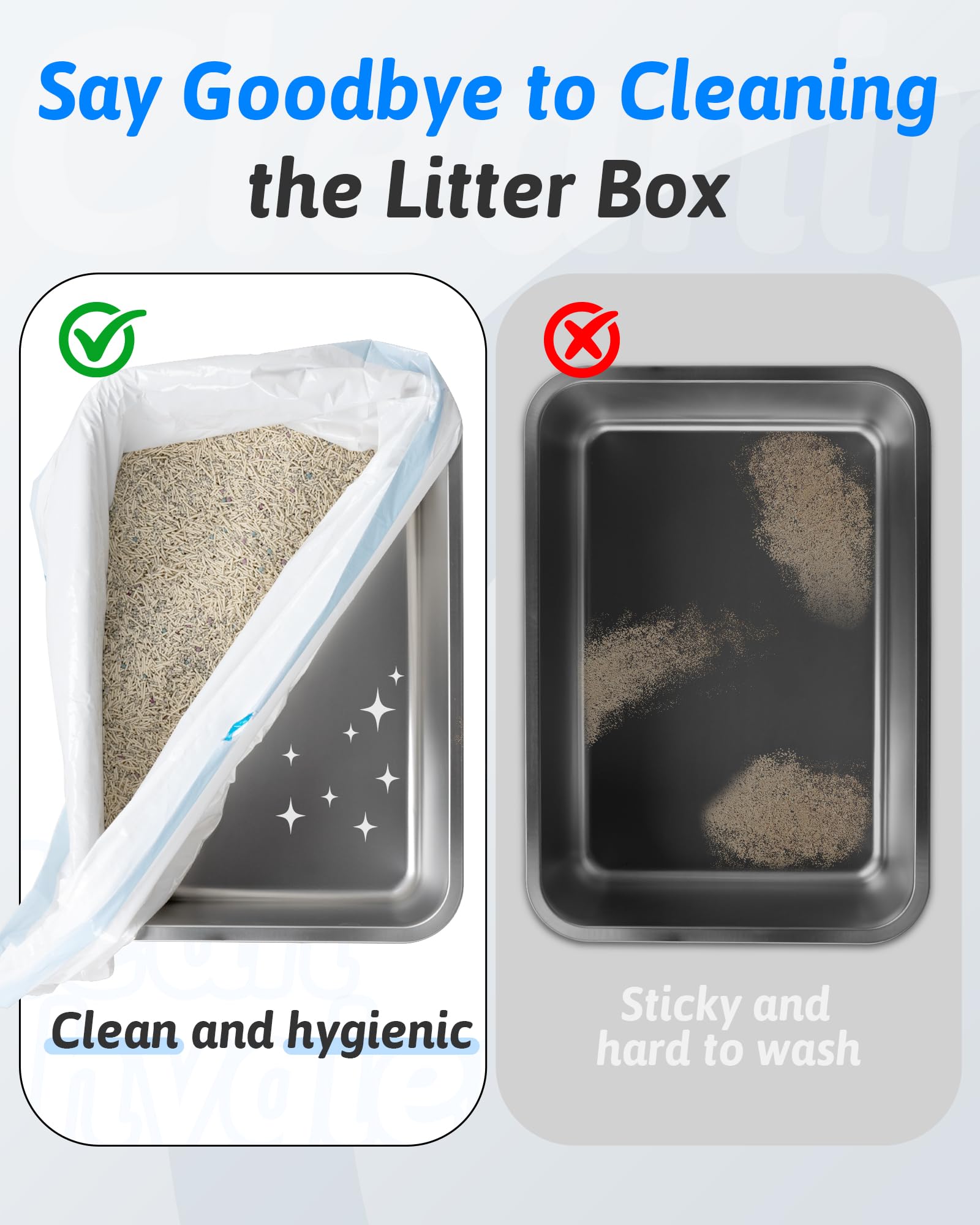 ANWA 2mil-thick cat litter liner close-up highlights tear resistance and durability.