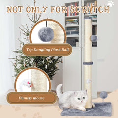 ANWA 32-inch tall cat scratching post sisal surface supports healthy claws and stretches.