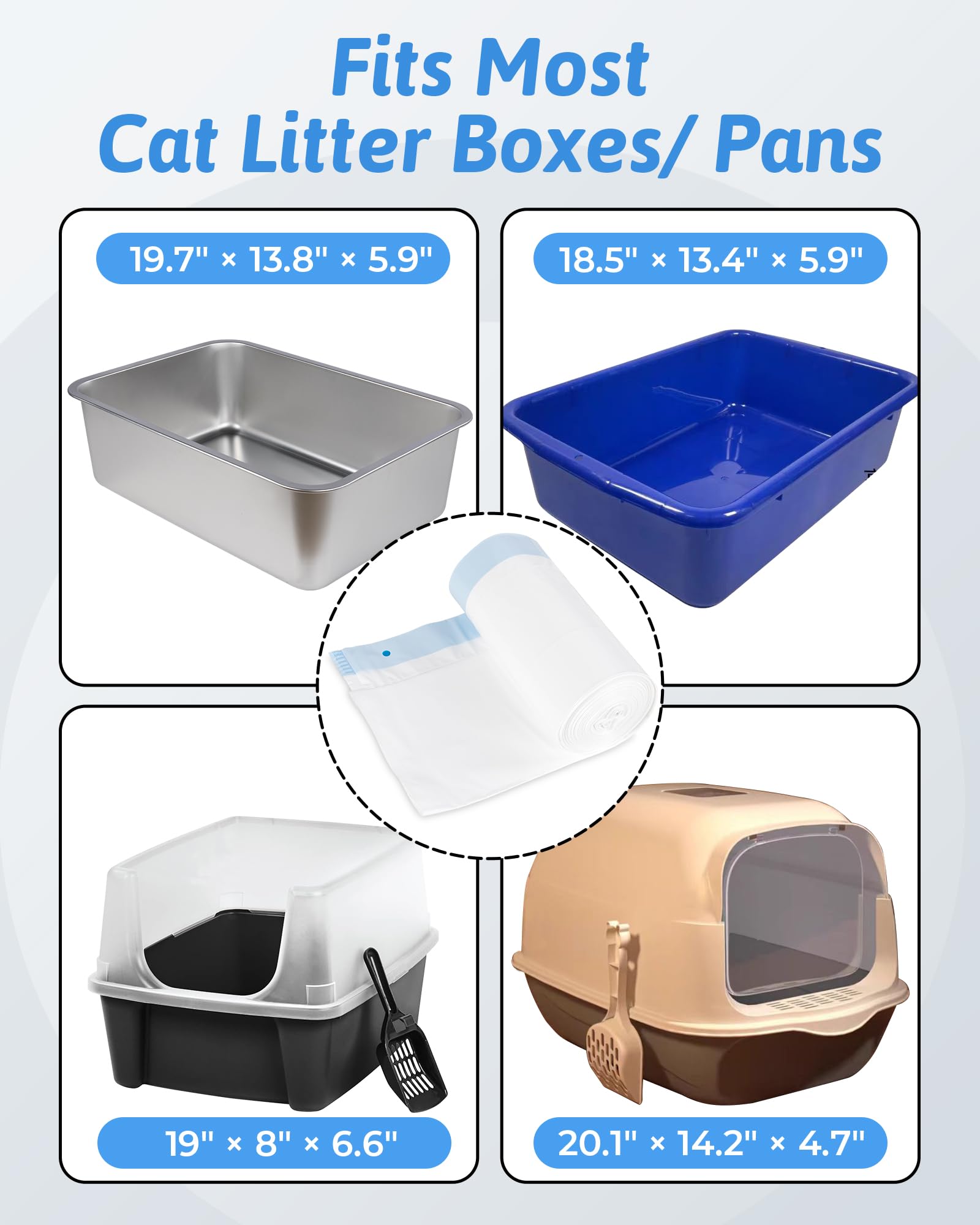 ANWA cat litter liner in use showcases easy lift-and-seal cleanup.