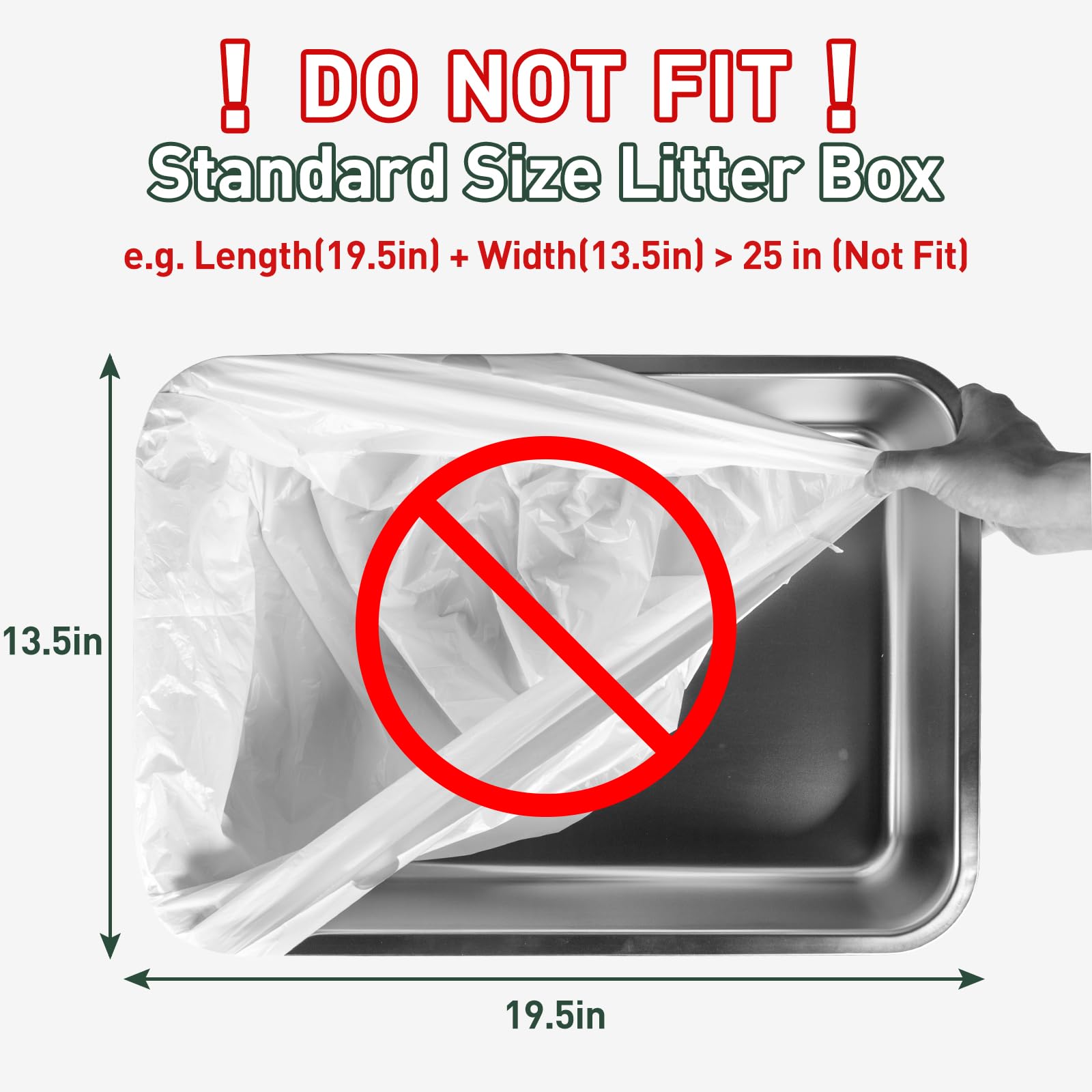 ANWA liner with dimensions 25.2 x 15.4 inches for fit