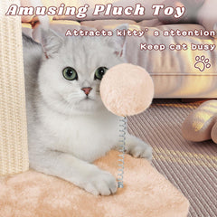 ANWA sisal post closeup highlighting natural texture for satisfying claws.