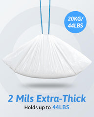 ANWA universal-fit litter box liner demonstrates compatibility with open, semi-open, rectangular and oval pans.