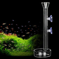 AnxunJim shrimp feeding tube and dish front view for easy feeding and improved water clarity.