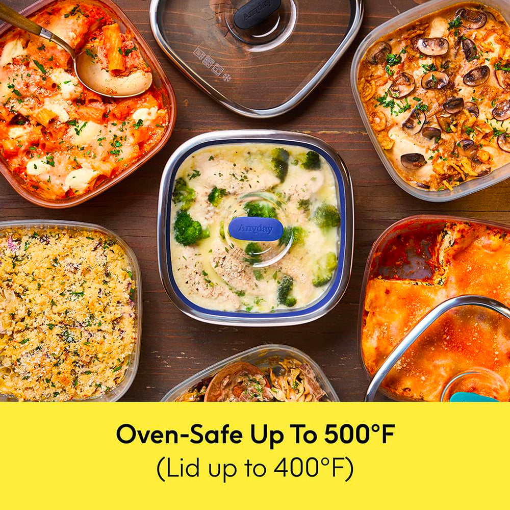 Anyday dishwasher-safe glass storage makes cleanup quick and easy
