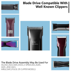 ANYSONIC blade drive assembly lever metal bar close-up showing reinforced durability.