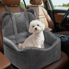 Anywish dog car seat boosted-view for calmer travel.