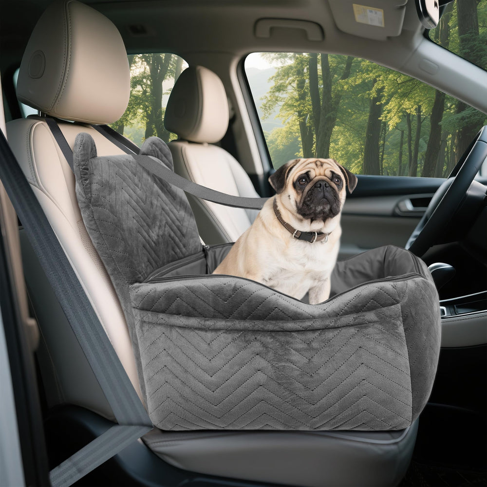 Anywish dog car seat travel-ready-grey suits diverse cars and needs.