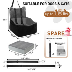 Anywish dog car seat waterproof cover protecting car interior from spills