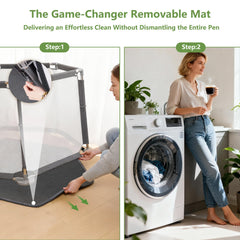 Anywish dog play pen open-air mode lets puppies enjoy fresh air safely